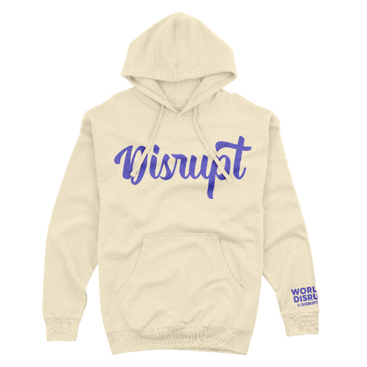 Script  Hoodie-Cream/Royal