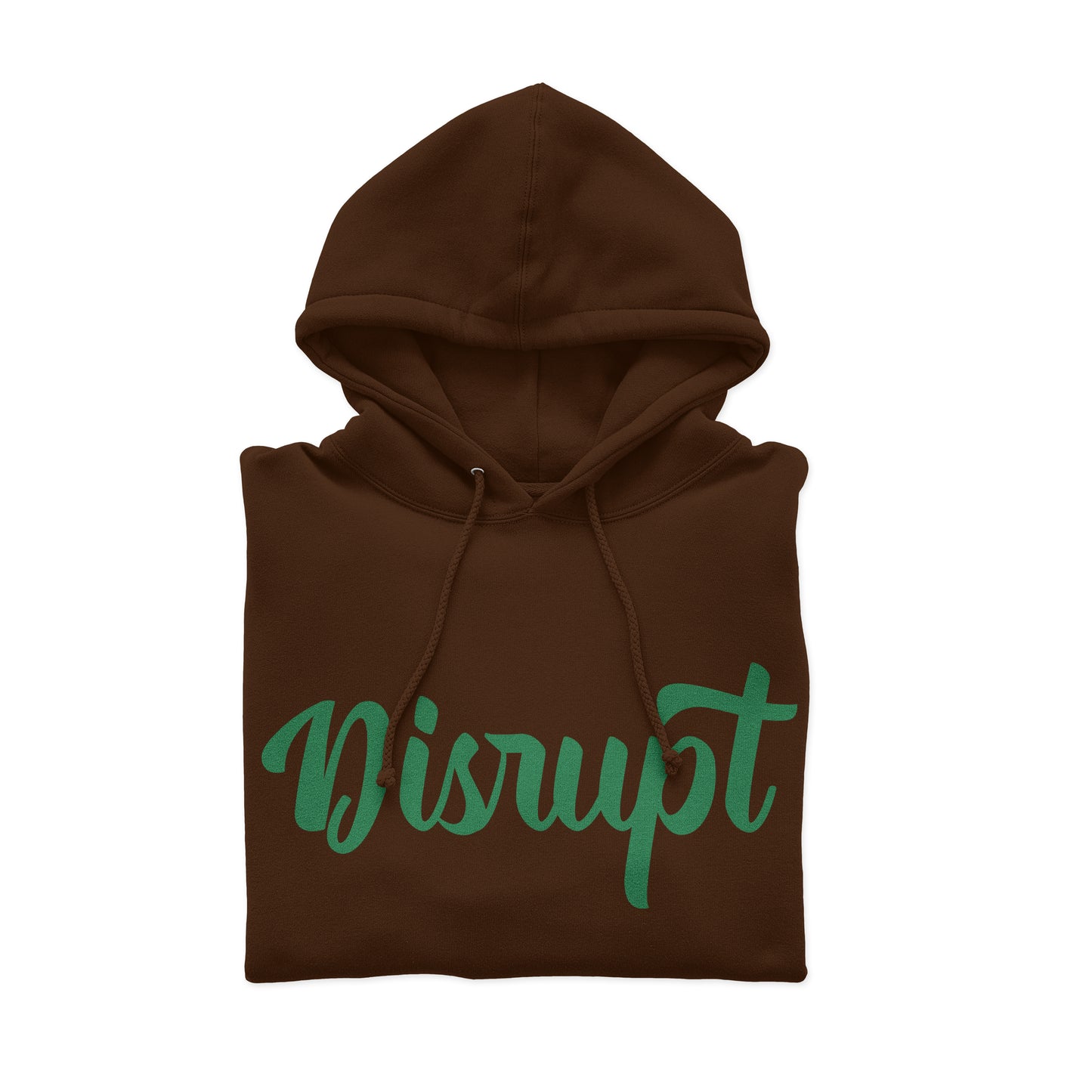 10oz Script Hoodie-Brown/Green