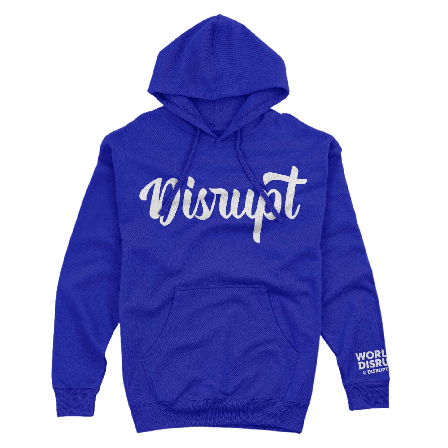 Script Hoodie-Royal White