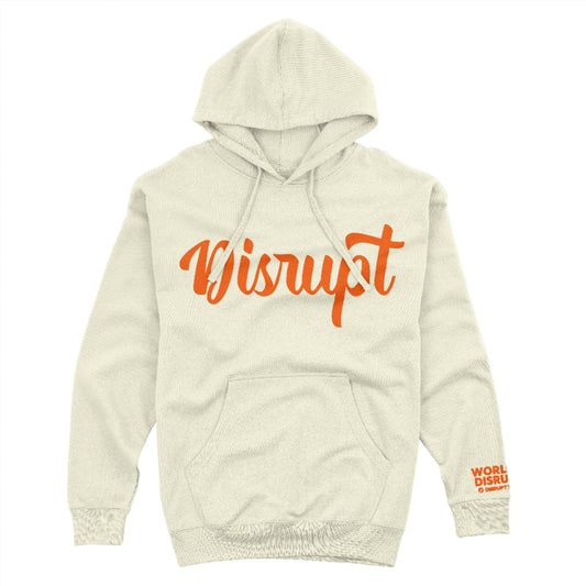 Script  Hoodie-CREAM/ORANGE