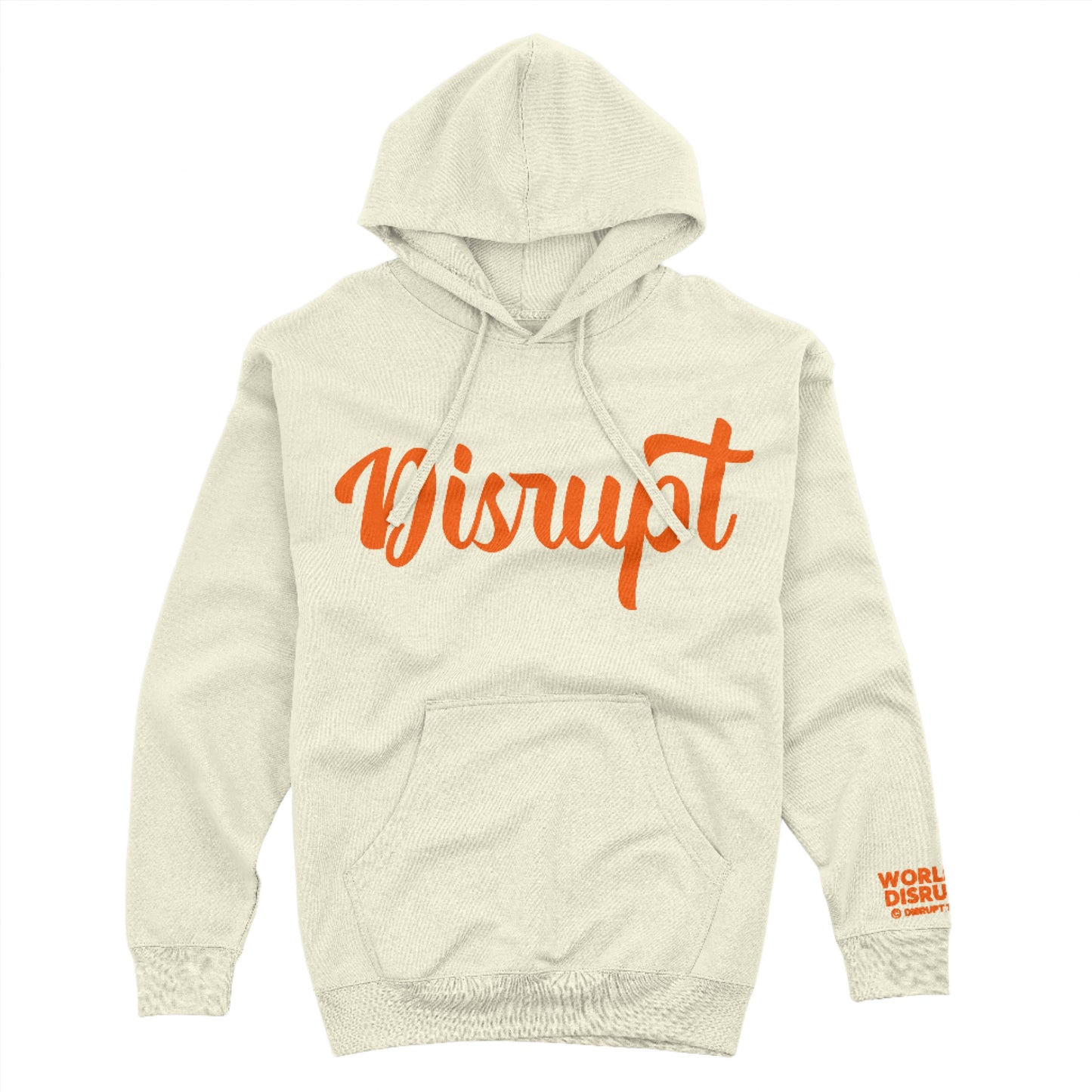 Script  Hoodie-CREAM/ORANGE